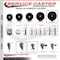Service Caster 6 Inch Phenolic Wheel Swivel 34 Inch Threaded Stem Caster Set with Brake SCC SCC-TS20S615-PHR-TLB-34212-4 - alternate 2